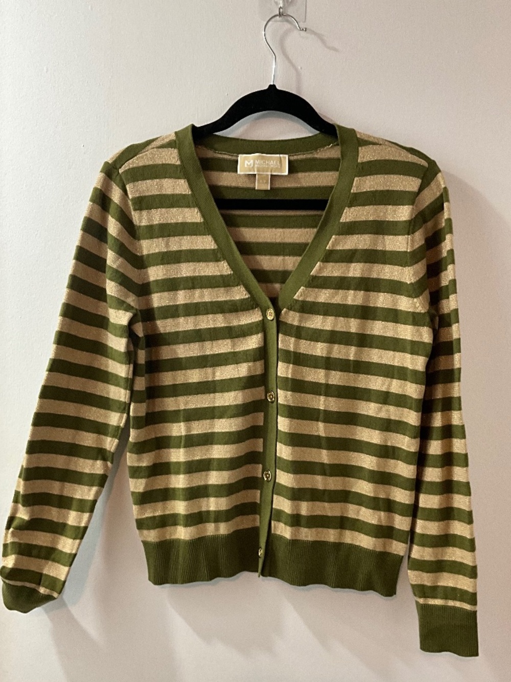 MK Metallic Stripes Cardigan